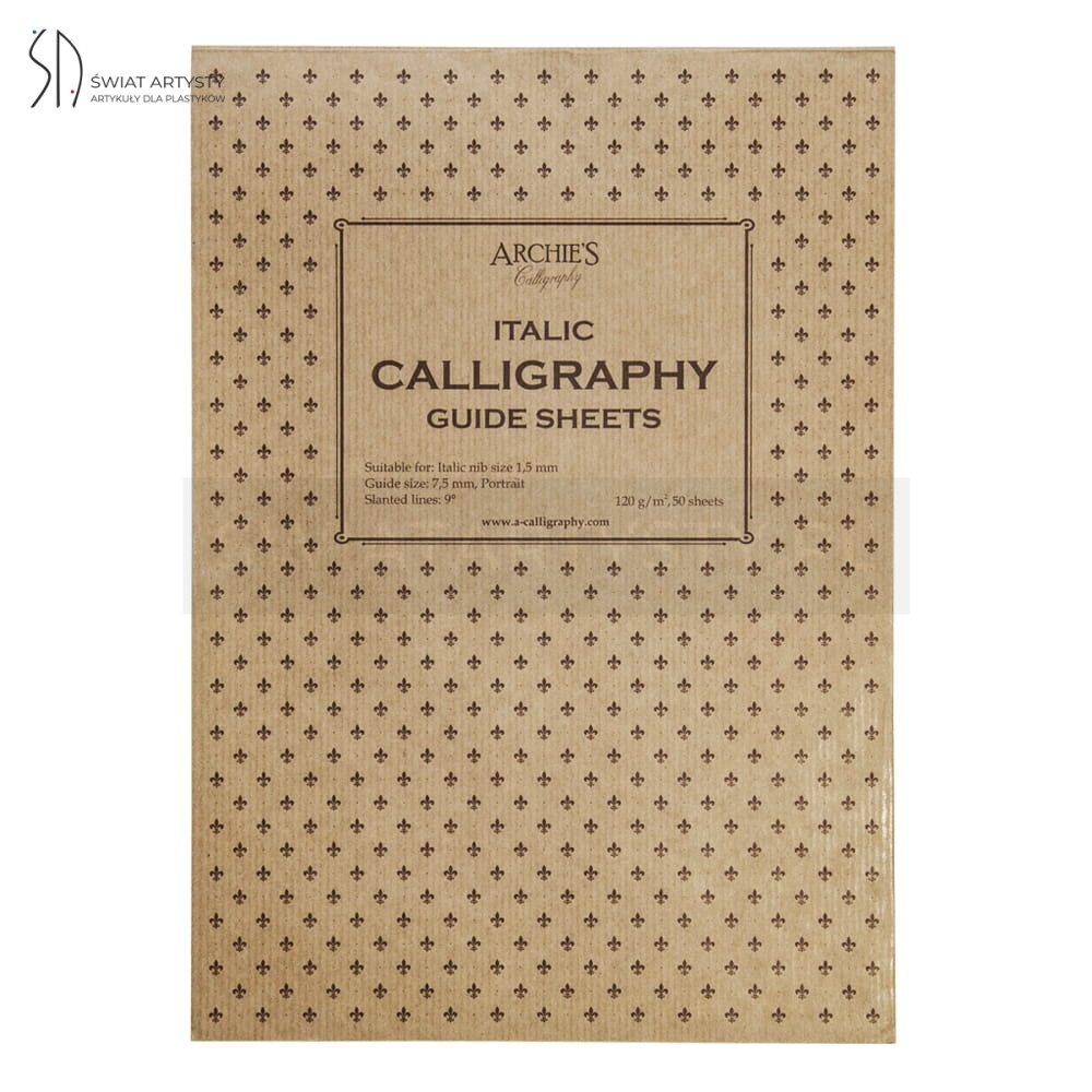 Blok, papier do kaligrafii Archie's Calligraphy Italic 7,5mm - A4 Sklep ...