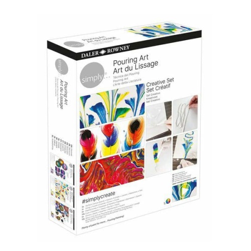 Toile tendue Daler Rowney Simply 3D - 20x20 cm - Triple apprêt, coton