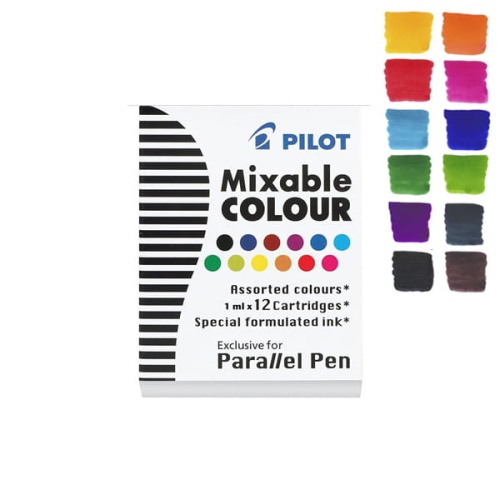 Naboje Pilot Parallel - kolorowe