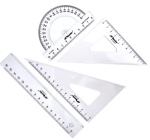 Zestaw geometryczny kreślarski Leniar - mały (16cm)