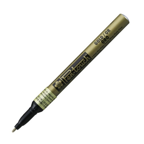 Marker permanentny Pen-touch Sakura - złoty - F - 1,0mm.jpg