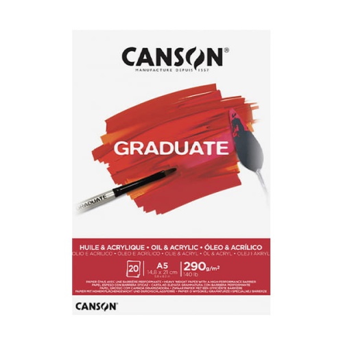 Blok-Canson-Graduate-Huile-Acrylic-290g- 20ark-A5