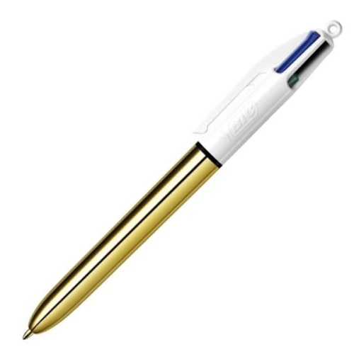 Multipen BIC 4 Colours Orginal Fine Shine - Gold 4 kolory długopisów