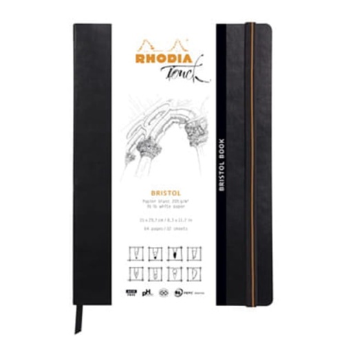 Szkicownik-Rhodia-Touch-BRISTOL-205g-32 ark-A4