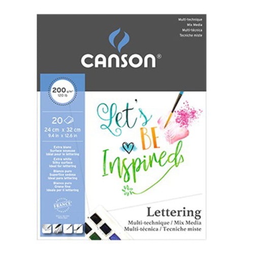 Blok-MIX-MEDIA-Lettering-Canson-200g-20ark-A4