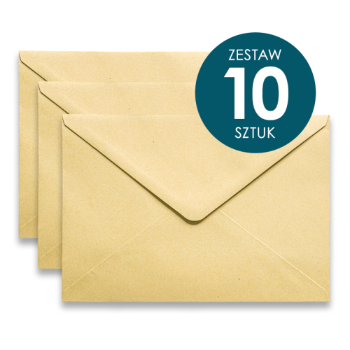 Koperta Galeria Papieru C5, 162x229mm, Nature ciemnobeżowy - 10 sztuk