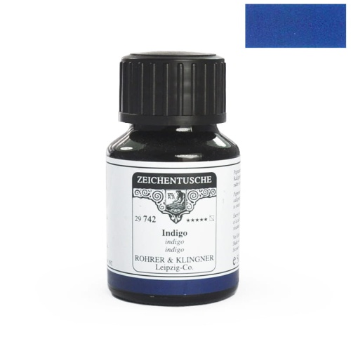 Tusz kaligraficzny rysunkowy Rohrer & Klingner 50ml - Indigo