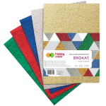 Zestaw arkuszy piankowych brokatowych Happy Color - 5ark, 20x30cm - MIX 