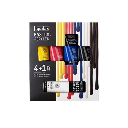 Farby akrylowe Liquitex BASICS 4x75ml + 1x118ml.jpg