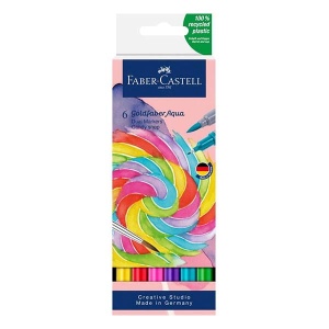 Zestaw flamastrów akwarelowych FABER-CASTELL Goldfaber Aqua - CANDY SHOP - 6 kolorów  