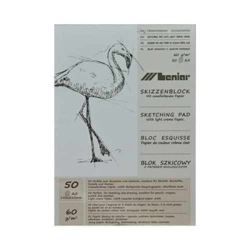 Blok szkicowy LENIAR - 60g, 100ark, A4 z papierem ekologicznym.jpg