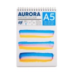 Blok do akwareli AURORA Cold Pressed (średnioziarnisty) 300g, 12 ark. A5 na spirali