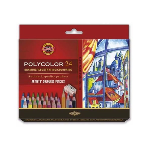 Kredki ołówkowe Koh-i-noor Polycolor DRAWING - 24 kolory.jpg