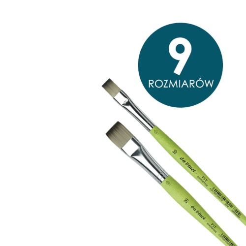 Pędzle syntetyczne da Vinci HOBBY FIT krótkie trzonki PŁASKIE seria 374.jpg