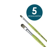 Pędzle syntetyczne Da Vinci HOBBY FIT krótkie trzonki KOCI JĘZYK seria 375