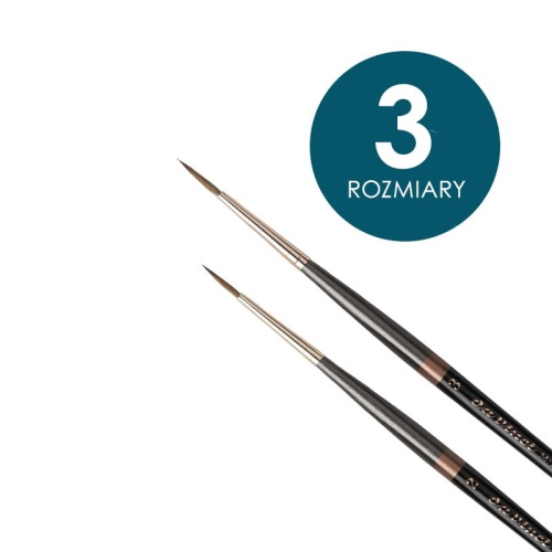 Pędzle naturalne Da Vinci MINIATURE MAESTRO krótkie trzonki 70.jpg