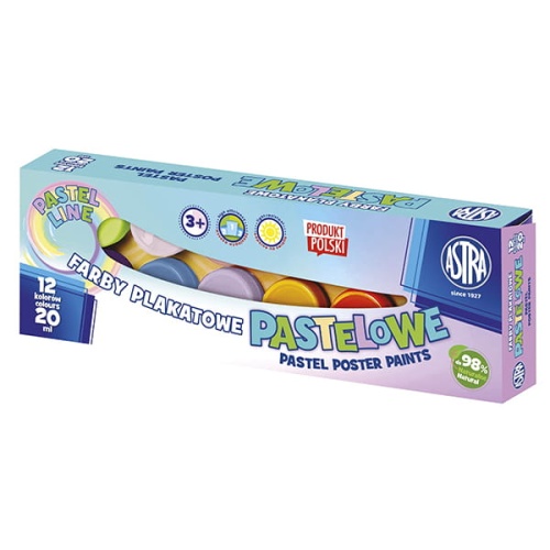 Farby plakatowe Astra - 12x20ml - pastelowe kolory.jpg