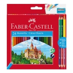 Kredki ołówkowe ECO FABER-CASTELL Zamek - 24+ 6 kolorów gratis + temperówka