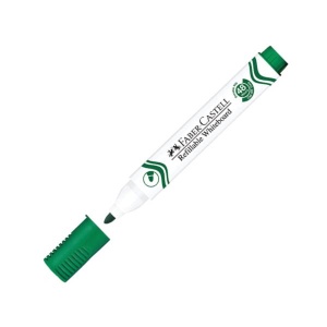 Marker suchościeralny Faber-Castell do białych tablic - zielony
