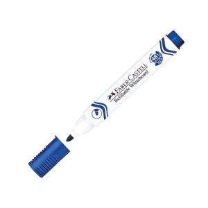 Marker suchościeralny Faber-Castell do białych tablic - niebieski