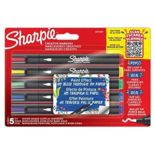 Zestaw markerów akrylowych Sharpie Creative Markers - 5 kolorów.jpg