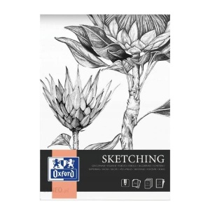 Szkicownik, blok rysunkowy OXFORD - 130g, 50ark, A4