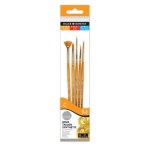Zestaw pędzli syntetycznych Daler Rowney Simply - 5 sztuk