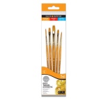 Zestaw pędzli syntetycznych Daler Rowney Simply - 5 sztuk