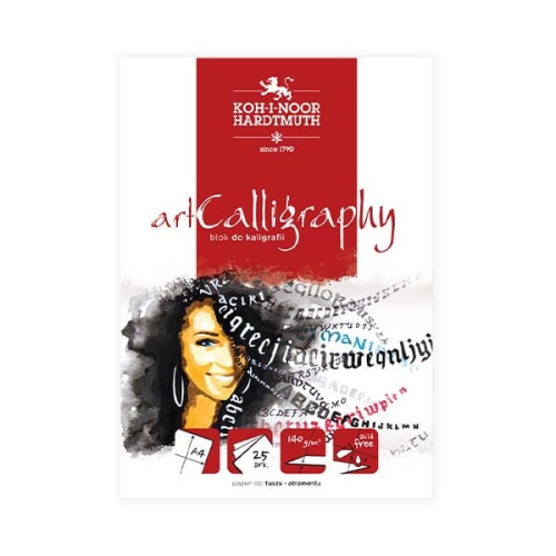 Blok do kaligrafii Koh-i-noor artINK - 140g, 25ark, A4 klejony.jpg