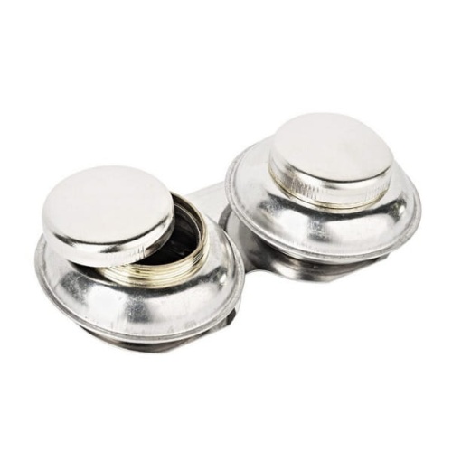 Zbiorniczek metalowy na media Renesans 5,7 cm - podwójny