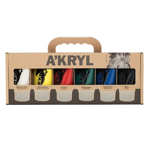 Zestaw farb akrylowych Renesans A'KRYL - 6x100ml.jpg
