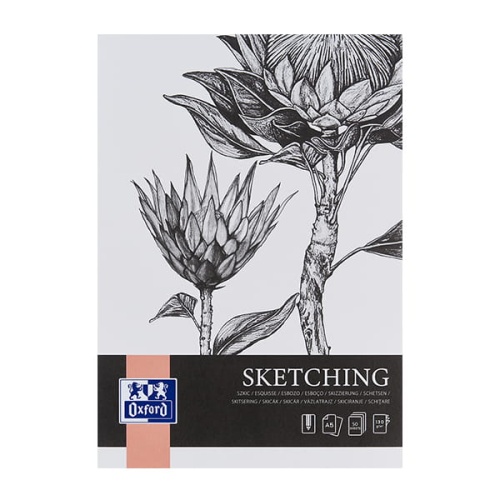 Szkicownik, blok rysunkowy OXFORD - 130g, 50ark, A5.jpg