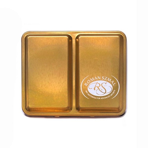 Metalowa kaseta Roman Szmal na akwarele w kostkach - 6 szt. - złota.jpg