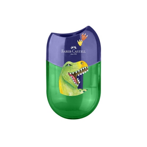 Temperówka podwójna Faber-Castell Two Tones - dinozaury.jpg