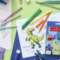 Flamastry FABER-CASTELL Dinozaury - 18+6 kolory (edycja limitowana).jpg