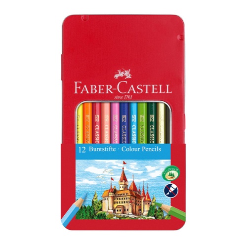 Kredki ołówkowe FABER-CASTELL ECO Zamek 12 kolorów.jpg