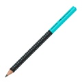 Ołówek grafitowy Faber-Castell Jumbo Grip 2001 Two Tones - HB - czarno-turkusowy