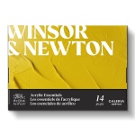 Zestaw farb akryowych Winsor & Newton Galeria Acrylic Essentials + akcesoria - 14 elementów 