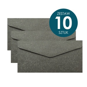 Koperta Galeria Papieru DL, 110x220mm, Wood czarny - 10 sztuk