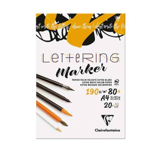 Blok_do_kaligrafii_letteringu_Clairefontaine_Lettering _Marker
