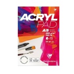 Blok do farb akrylowych Clairefontaine ACRYLIC Pad - 285g, 15k., A5
