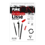 Blok uniwersalny Clairefontaine Paint On Multi -Techniques Lisse - 250g, A5+, 15ark.  na spirali