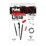 Blok uniwersalny Clairefontaine Paint On Multi -Techniques Lisse - 250g, A3+, 15ark.  na spirali 