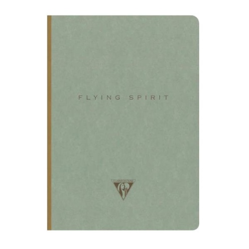 Notatnik Clairefontaine Flying Spirit Green 14,8x21 cm - linia