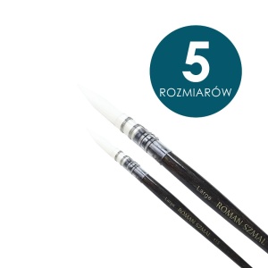 Pędzle syntetyczne Roman Szmal seria 115 krótkie trzonki, okrągłe 