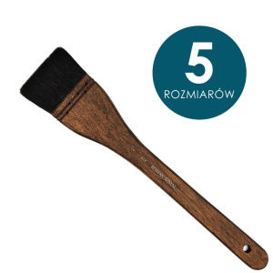 Pędzle naturalne Roman Szmal s. 424 włosie wiewiórki, długie trzonki, płaskie 
