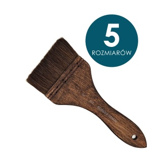 Pędzle naturalne Roman Szmal s. 413 PONY krótkie trzonki, płaskie 
