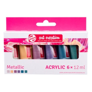 Zestaw farb akrylowych Talens ArtCreation 6x12 ml Metalic 