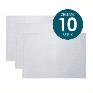 Koperta Galeria Papieru C5, 162x229mm, Millenium diamentowa biel - 10 sztuk