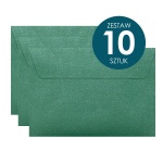 Koperta Galeria Papieru C6, 114x162mm, Mika zielony - 10 sztuk